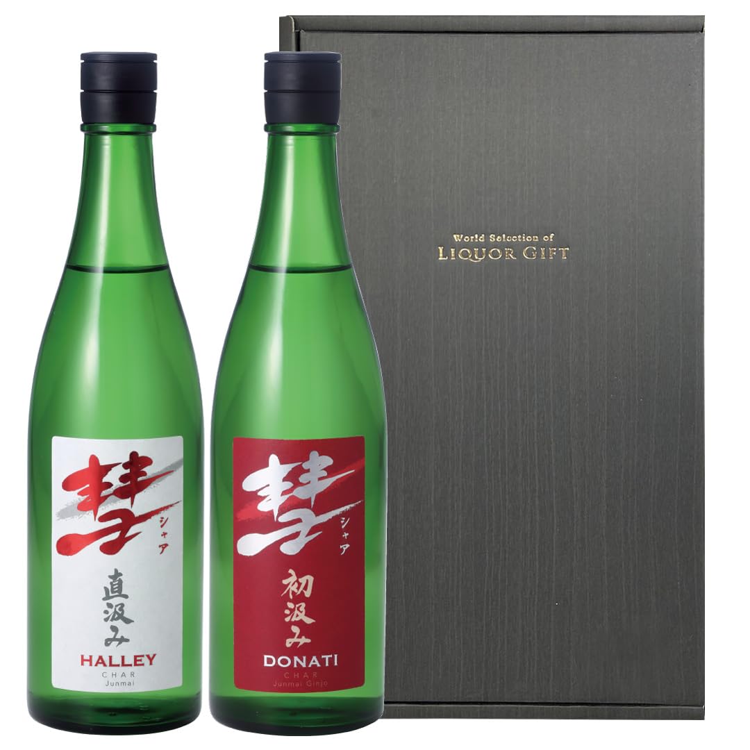 Amazon.co.jp: 彗 -シャア- 720ml×2本セット 純米吟醸 純米酒 各1本